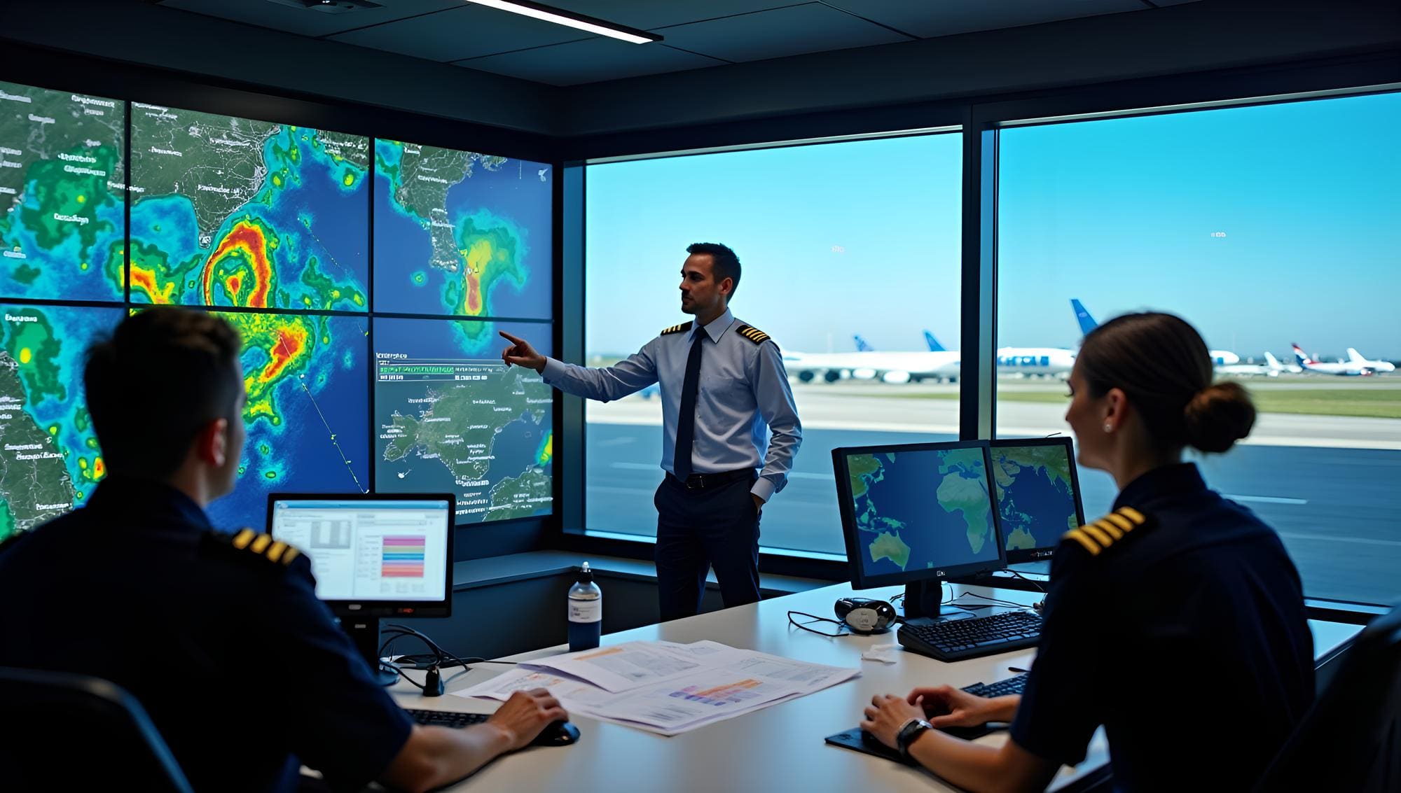 Aviation team completing regulatory framework training